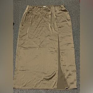 Long silky feeling skirt